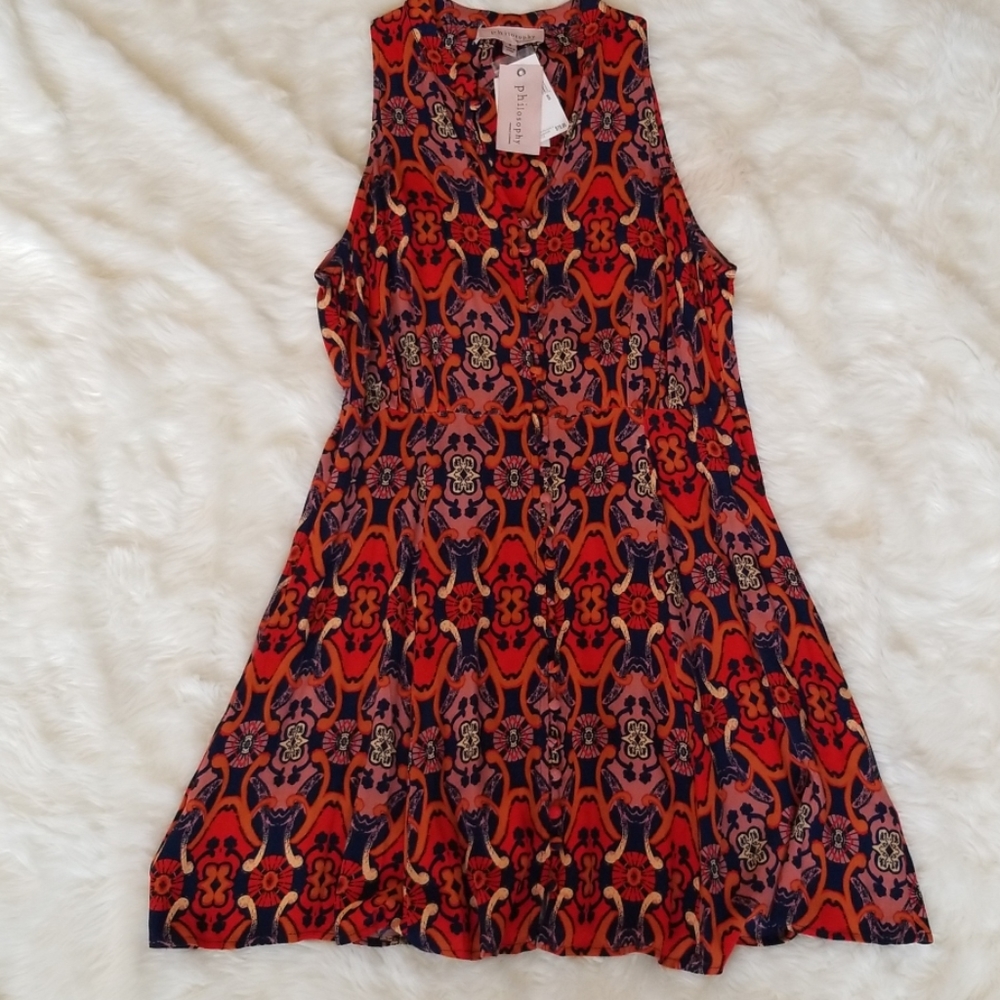 Philosophy Aline sleeveless dress